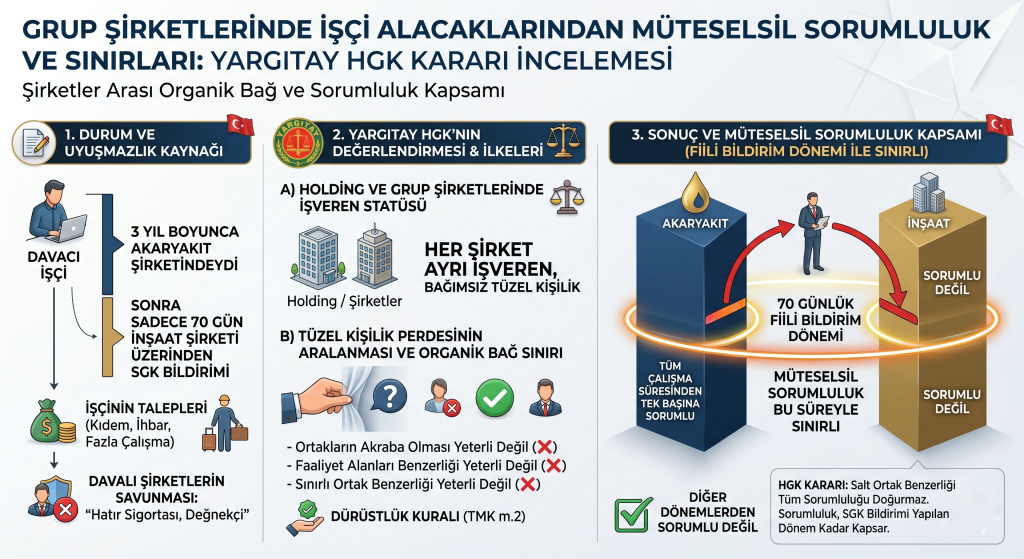grup şirketlerinde işçi alacakları şeması